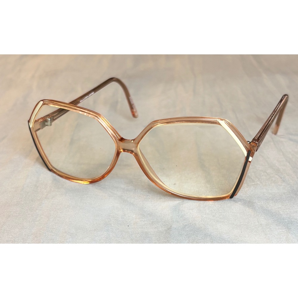 Vintage Kenmark  Gallery Joyce butterfly eyeglasses cognac *frames only 70s 80s